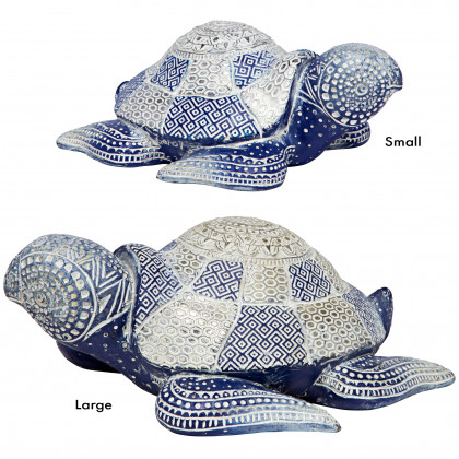 Toscano - Peace and Harmony Blue Sea Turtle Statue Set