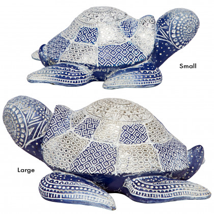 Toscano - Peace and Harmony Blue Sea Turtle Statue Set