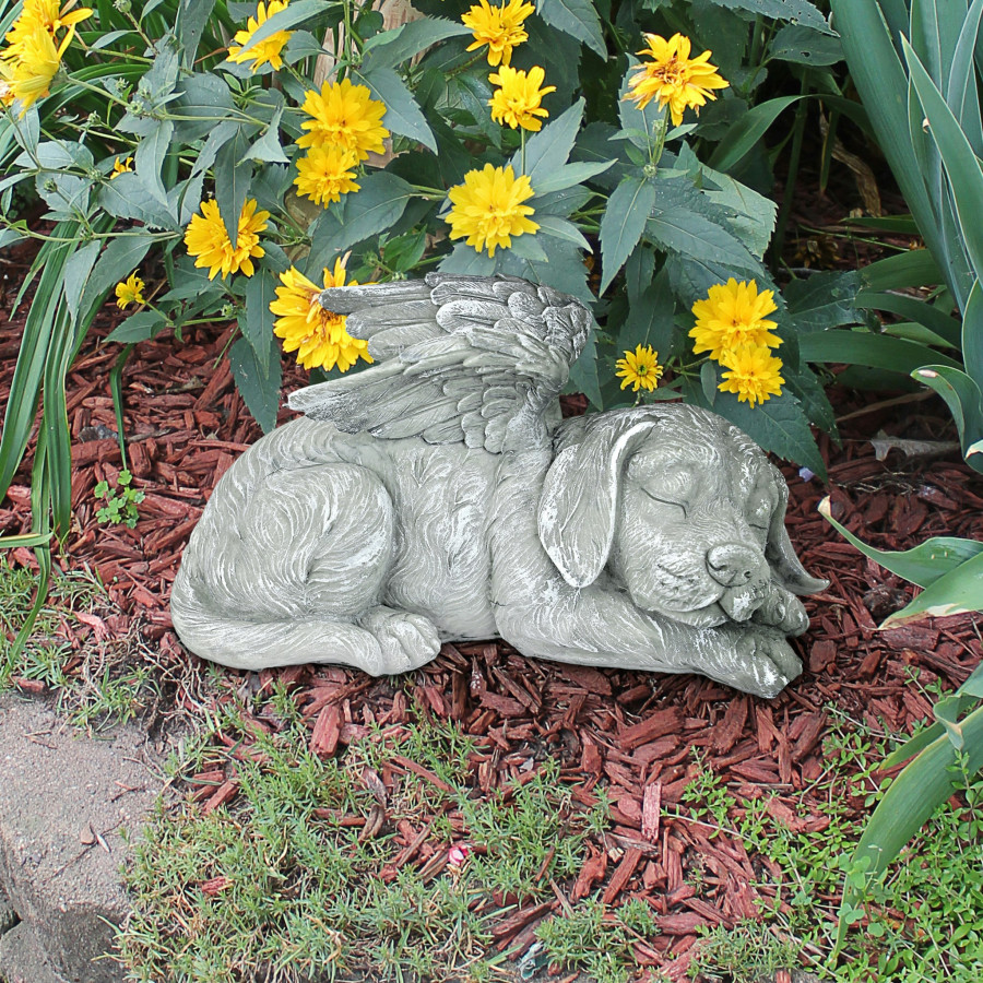 Toscano - Dog Memorial Angel Pet Statue