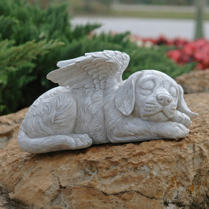 Toscano - Dog Memorial Angel Pet Statue