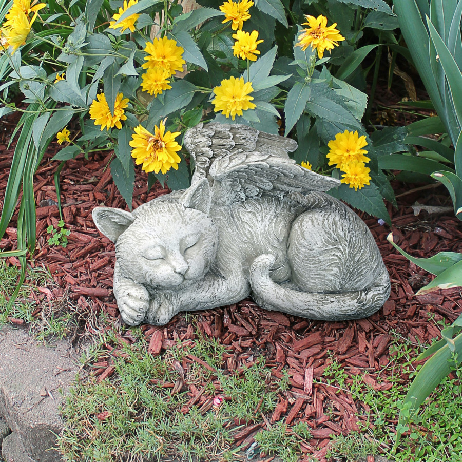 Toscano - Cat Memorial Angel Pet Statue