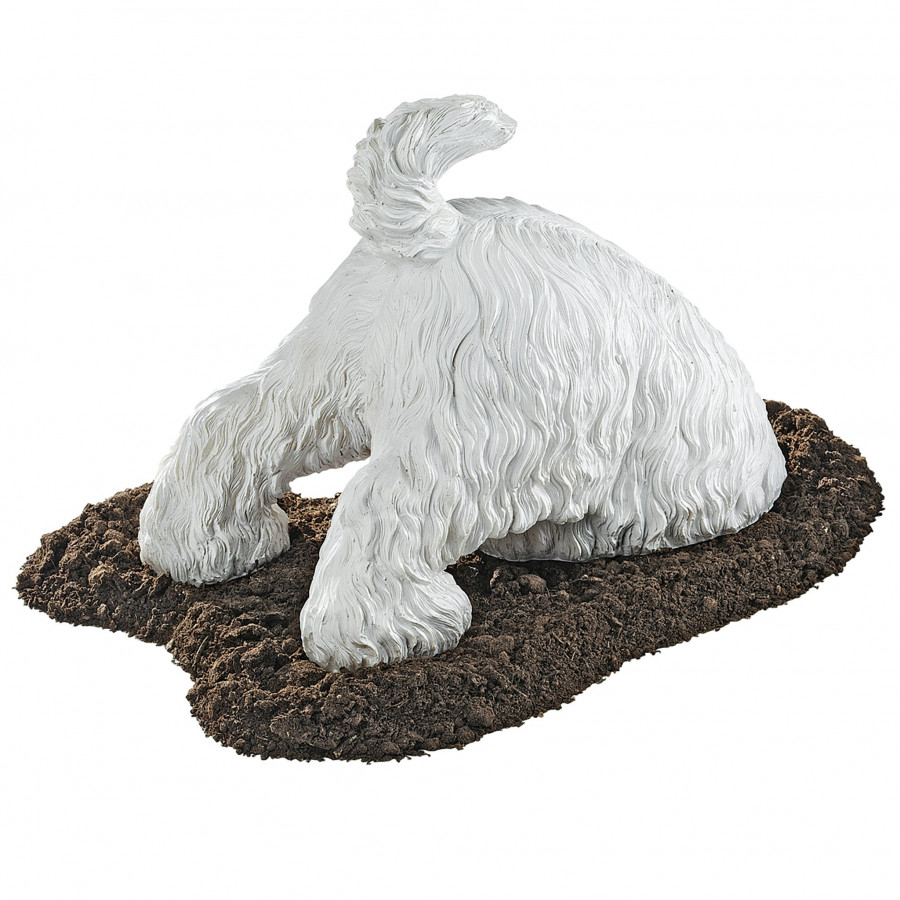 Toscano - Highland Terrier Digging Dog Statue