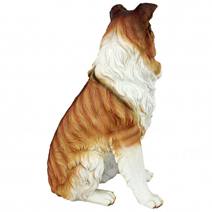 Toscano - Long-Haired Collie Dog Statue