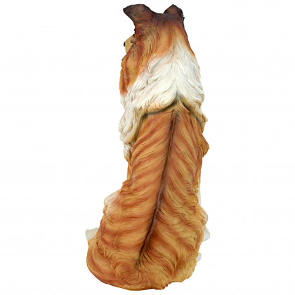 Toscano - Long-Haired Collie Dog Statue