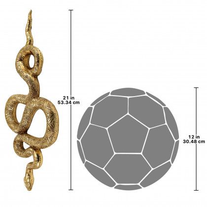 Toscano - Cobra God of Luxor Egyptian Snake Wall Sculpture