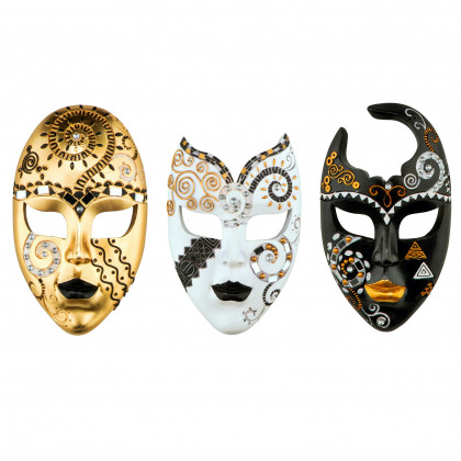 Toscano - Petite Mardi Gras Carnivale Mask Wall Sculpture Collection