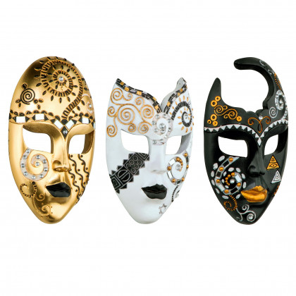 Toscano - Petite Mardi Gras Carnivale Mask Wall Sculpture Collection