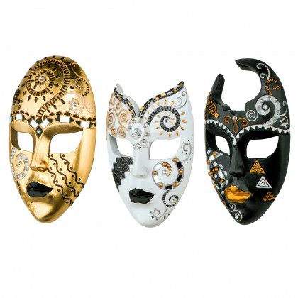 Toscano - Petite Mardi Gras Carnivale Mask Wall Sculpture Collection