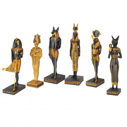 Toscano - Set of 6 Gods of Ancient Egypt Statue Collection