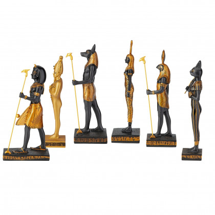 Toscano - Set of 6 Gods of Ancient Egypt Statue Collection