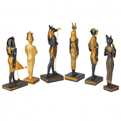 Toscano - Set of 6 Gods of Ancient Egypt Statue Collection