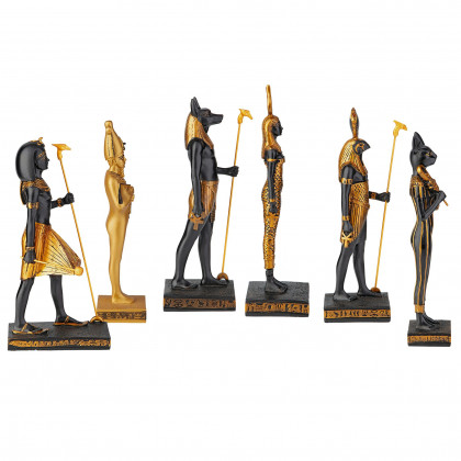 Toscano - Set of 6 Gods of Ancient Egypt Statue Collection