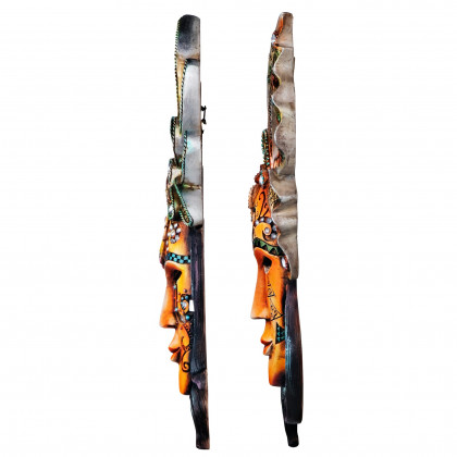 Toscano - Set of 2 Masquerade at Mardi Gras Mask Wall Sculptures