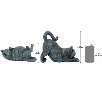 Toscano - Set of 2 Playful Cats Statue Collection