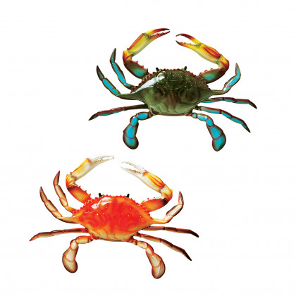 Toscano - Set of 2 Tropical Crabs Wall Sculpture