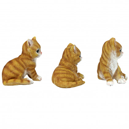 Toscano - Tabby Kitten TripletsBaby Cat Statues