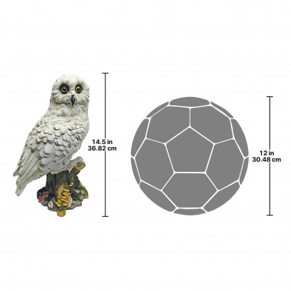 Toscano - Mystical White Owl Statue