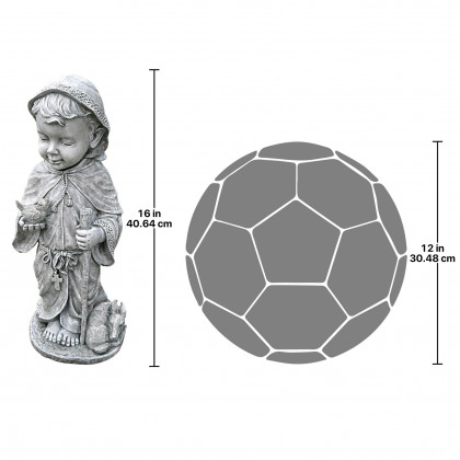 Toscano Baby Saint Francis Sculpture - Small