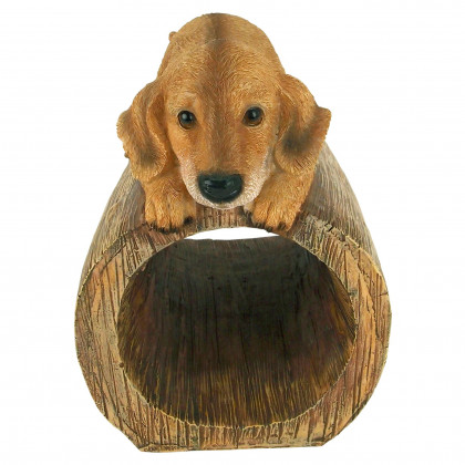 Toscano - Golden Retriever Puppy Dog Gutter Guardian Downspout Statue