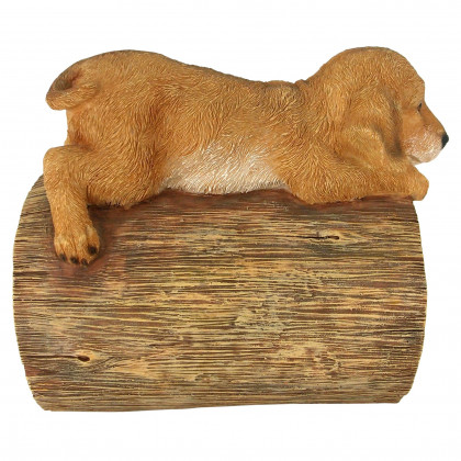 Toscano - Golden Retriever Puppy Dog Gutter Guardian Downspout Statue