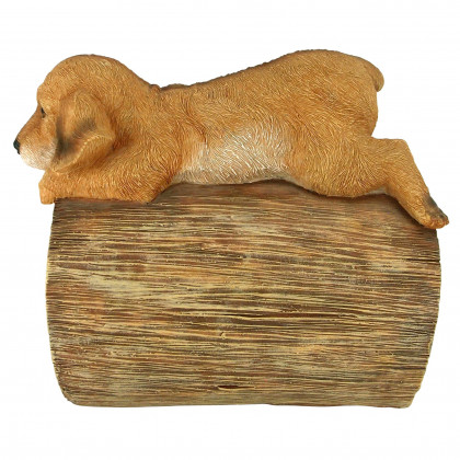 Toscano - Golden Retriever Puppy Dog Gutter Guardian Downspout Statue