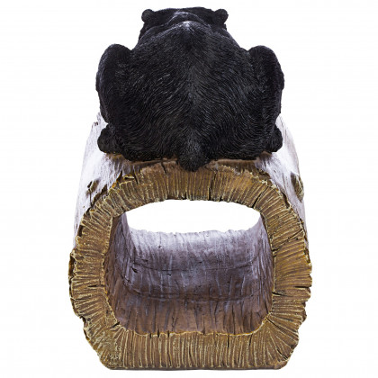 Toscano - Black Bear Gutter Guardian Downspout Statue