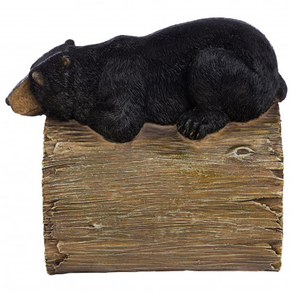 Toscano - Black Bear Gutter Guardian Downspout Statue