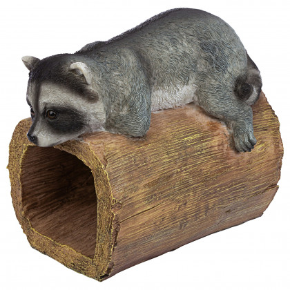Toscano - Raider the Raccoon Gutter Guardian Downspout Statue