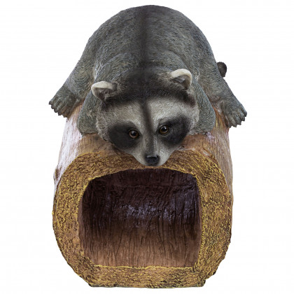 Toscano - Raider the Raccoon Gutter Guardian Downspout Statue