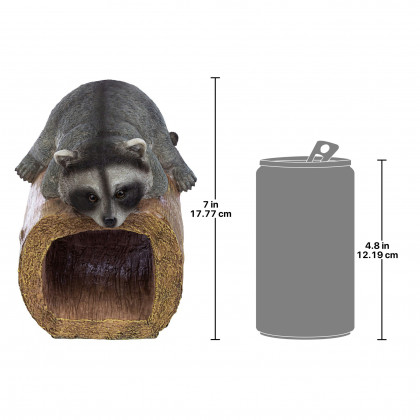 Toscano - Raider the Raccoon Gutter Guardian Downspout Statue