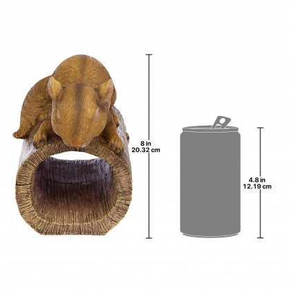 Toscano - Jolly the Squirrel Gutter Guardian Downspout Statue