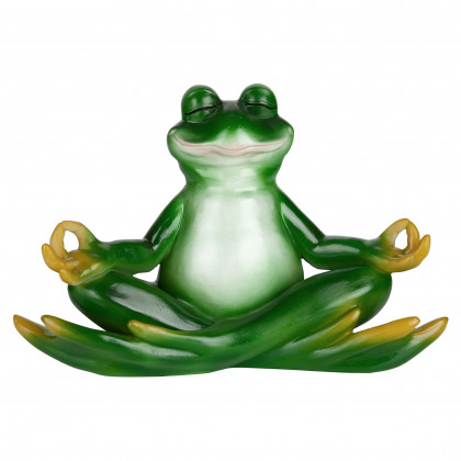 Toscano - Strike a Pose Zen Yoga Frog Statue