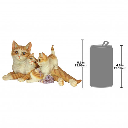 Toscano - Kitten Crowd Cat Family Statue