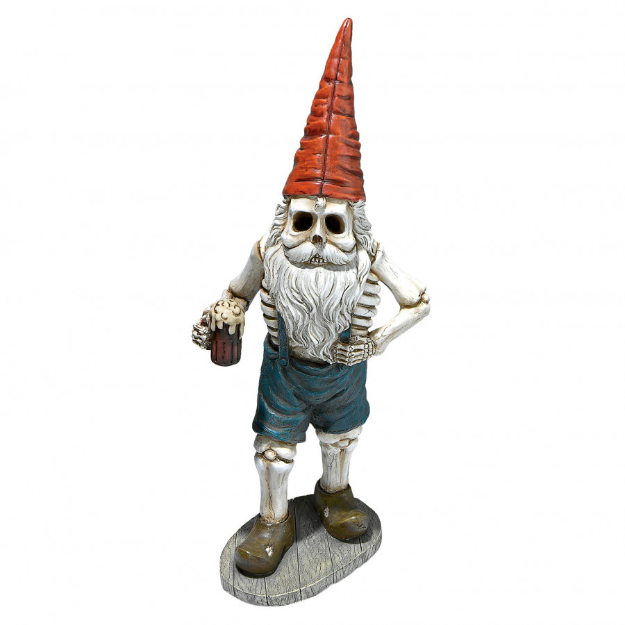 Toscano - Hans the Bavarian Oktoberfest Skeleton Gnome Statue