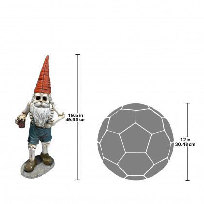 Toscano - Hans the Bavarian Oktoberfest Skeleton Gnome Statue