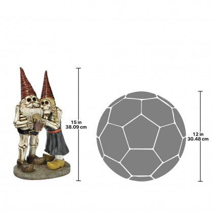 Toscano - Bones and Brew Skeleton Graveyard Gnomes