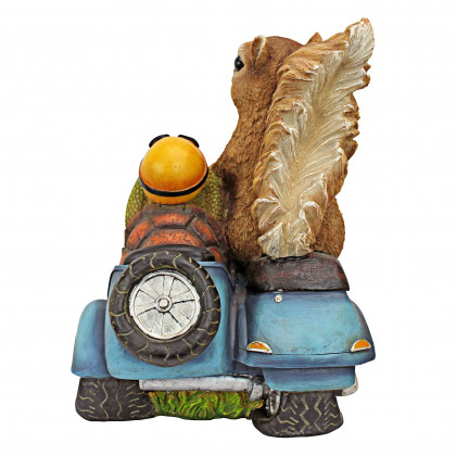 Toscano - Born to be Wild Squirrel on Motorcycle Statue