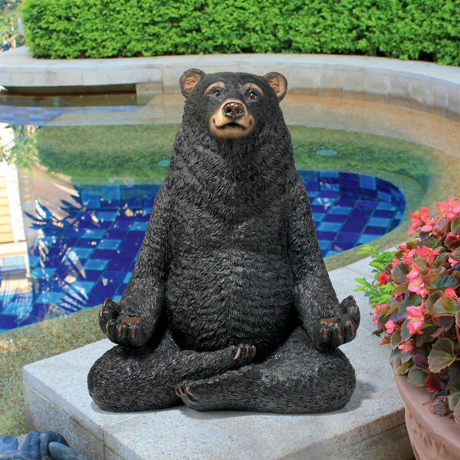 Toscano - Being One with the Honey Zen Bear Statue