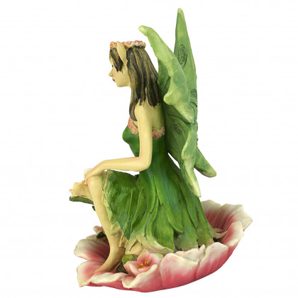 Toscano The Red and Green Fairy of Acorn Hollow Statues - Green