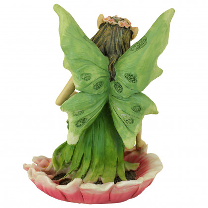 Toscano The Red and Green Fairy of Acorn Hollow Statues - Green