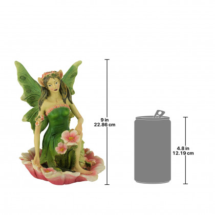 Toscano The Red and Green Fairy of Acorn Hollow Statues - Green