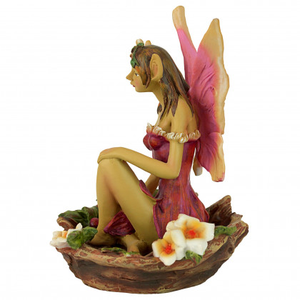 Toscano The Red and Green Fairy of Acorn Hollow Statues - Red