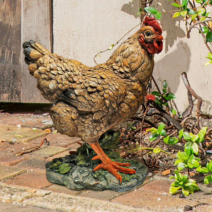 Toscano - Henrietta the Hen Barnyard Chicken Statue