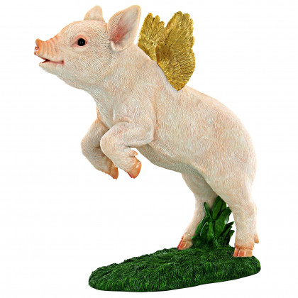 Toscano - When Pigs Fly Flamboyant Farm Statue