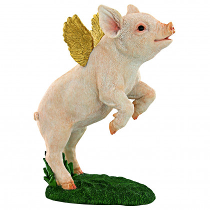 Toscano - When Pigs Fly Flamboyant Farm Statue