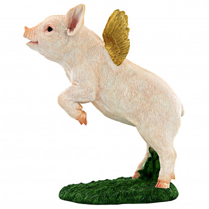 Toscano - When Pigs Fly Flamboyant Farm Statue