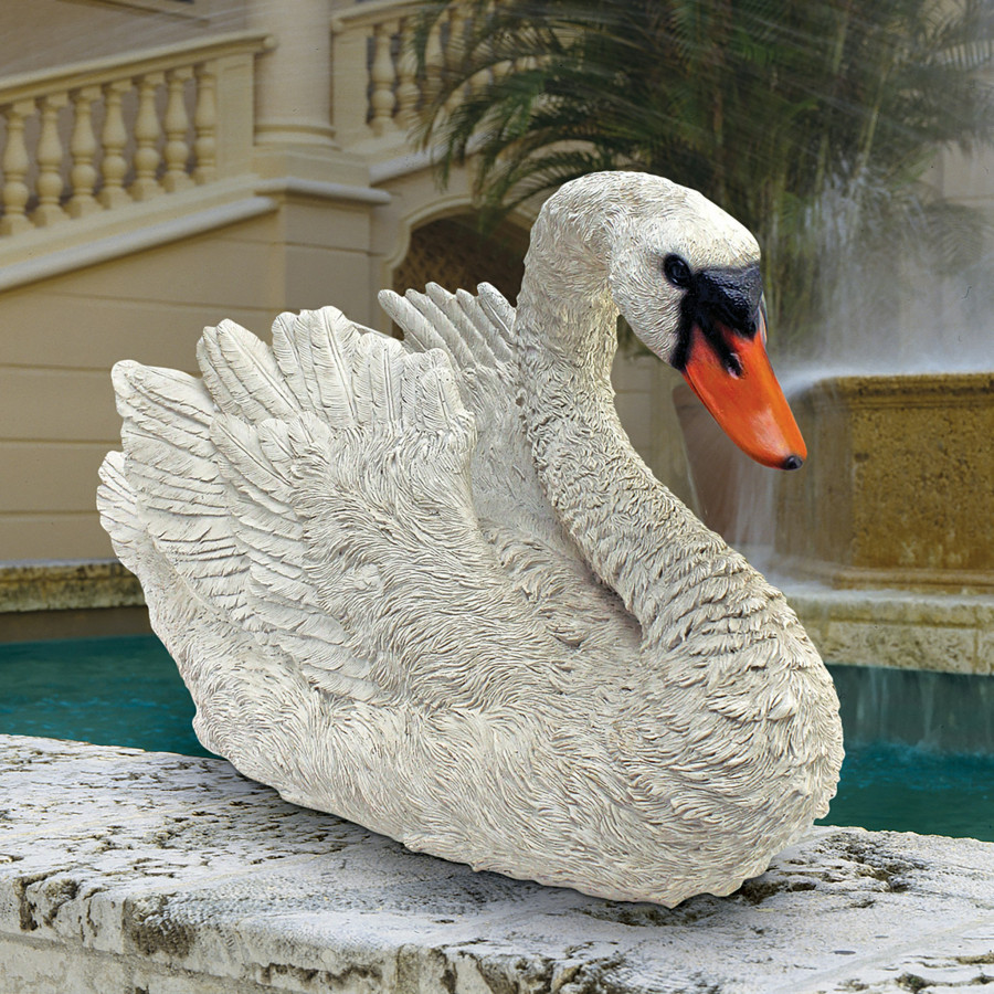 Toscano - White Swan Statue