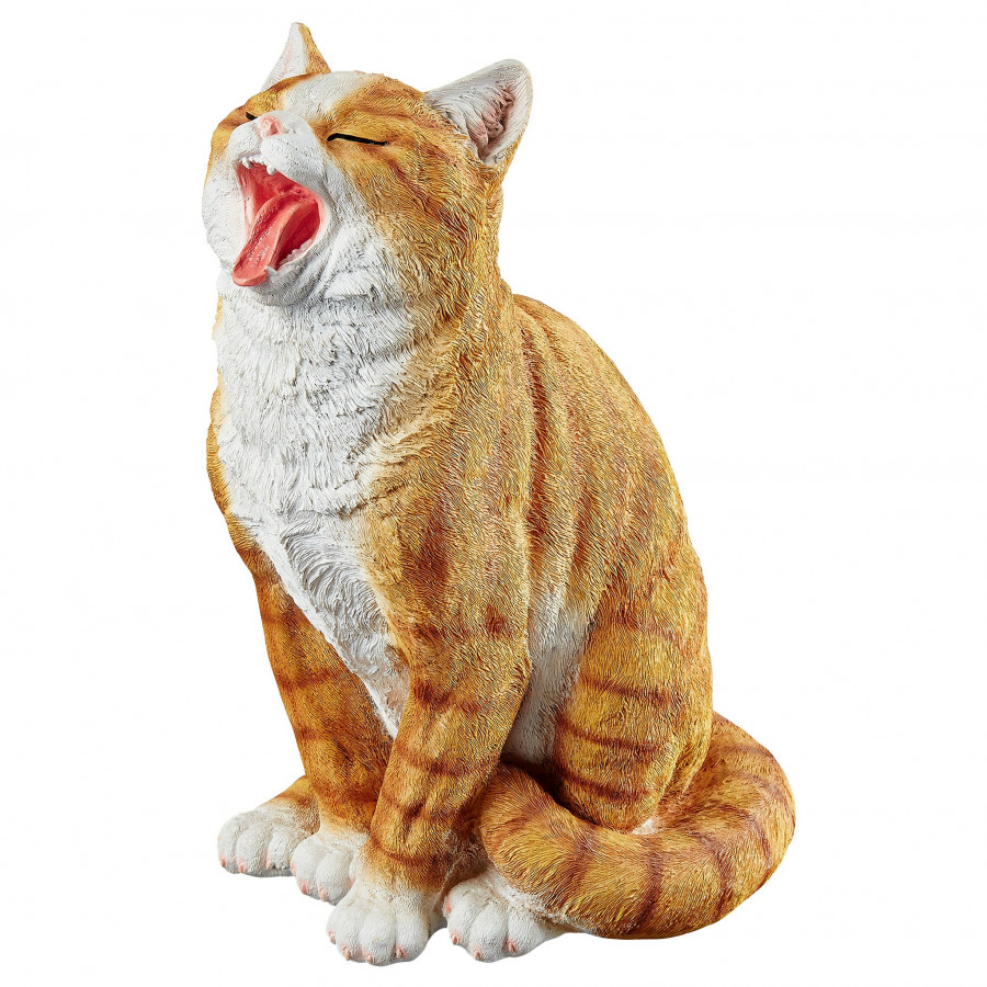 Toscano - Lazy Daze Kitty Yawning Cat Statue