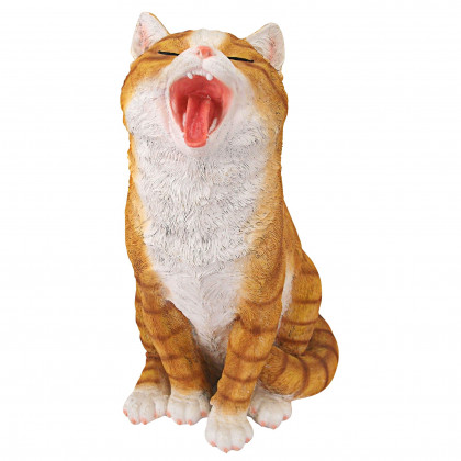 Toscano - Lazy Daze Kitty Yawning Cat Statue