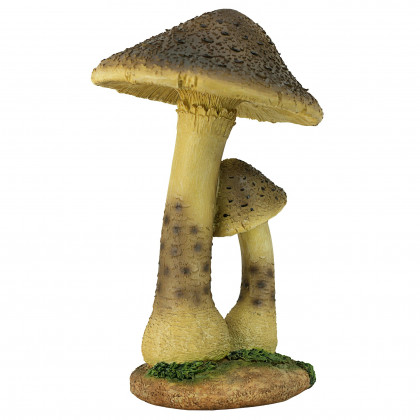 Toscano Mystic Forest Mushroom Statue - Tan